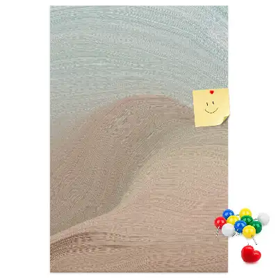 Pinnwand in gemischter Farbpalette