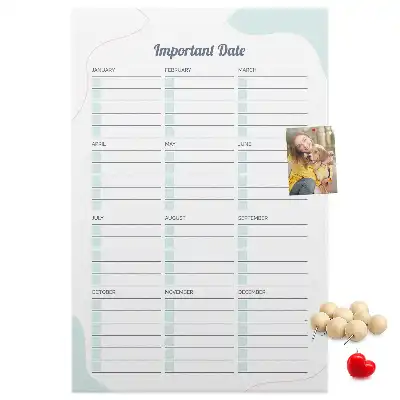 Korktafel Wichtige Termine