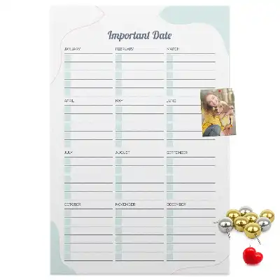 Korktafel Wichtige Termine