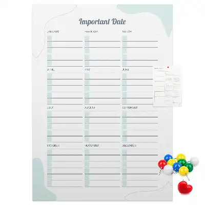 Korktafel Wichtige Termine