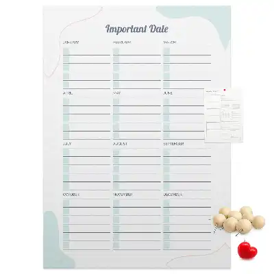 Korktafel Wichtige Termine
