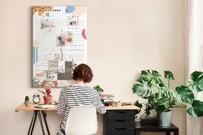 Pinnwand Kork Heutiger Plan
