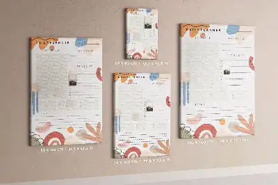 Pinnwand Kork Heutiger Plan