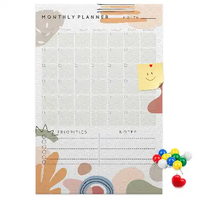 Korktafel Monatsplan