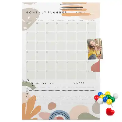 Korktafel Monatsplan