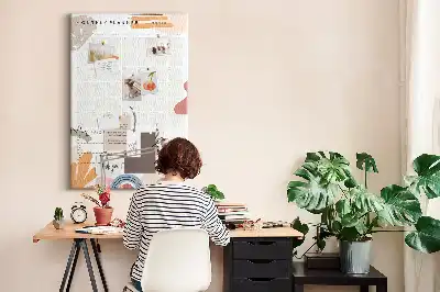 Korktafel Monatsplan