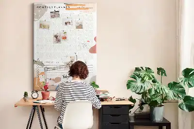 Korktafel Monatsplan