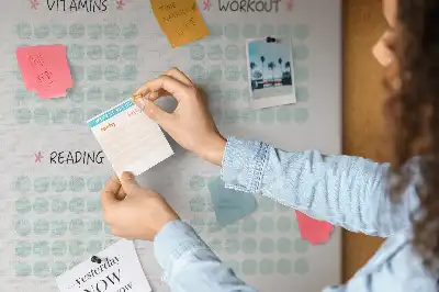 Pinnwand Kork Gewohnheitsplaner