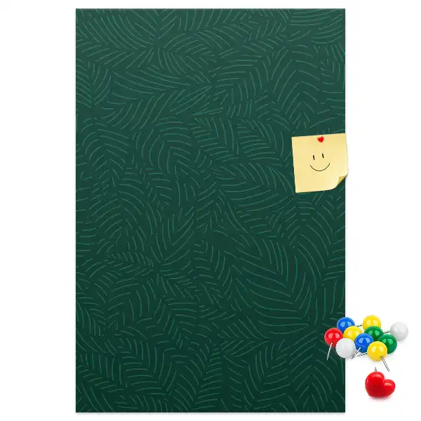 Korktafel mit linearem Blattmuster