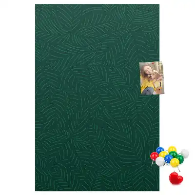 Korktafel mit linearem Blattmuster