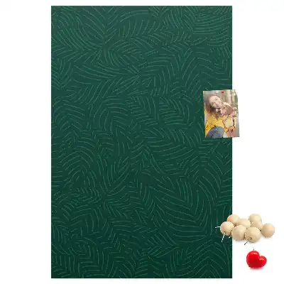Korktafel mit linearem Blattmuster