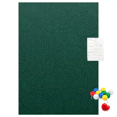 Korktafel mit linearem Blattmuster