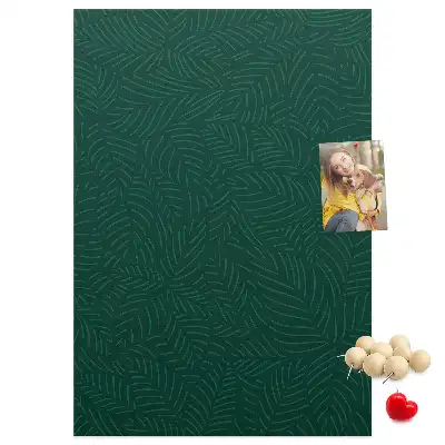 Korktafel mit linearem Blattmuster