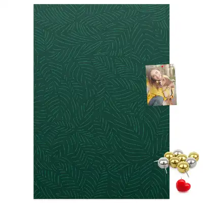Korktafel mit linearem Blattmuster