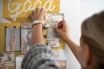Kork-Pinnwand mit Motivationsspruch