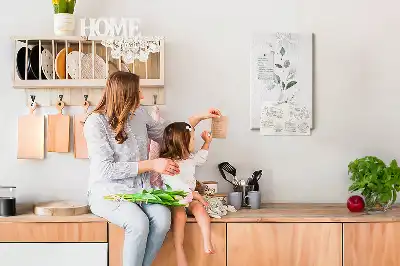 Pinnwand aus Kork mit Pflanzentrieb-Motiv