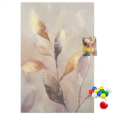 Pinnwand mit Pflanzen-Aquarell-Motiv