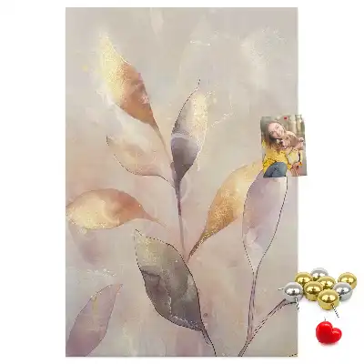 Pinnwand mit Pflanzen-Aquarell-Motiv