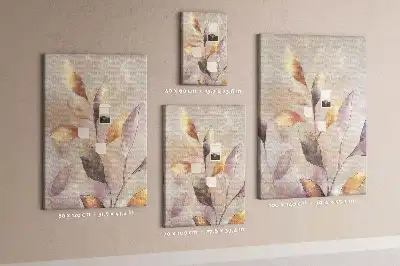 Pinnwand mit Pflanzen-Aquarell-Motiv