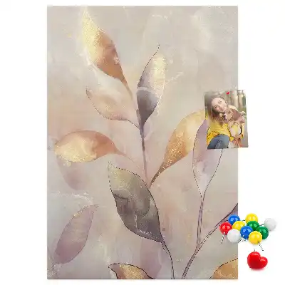 Pinnwand mit Pflanzen-Aquarell-Motiv