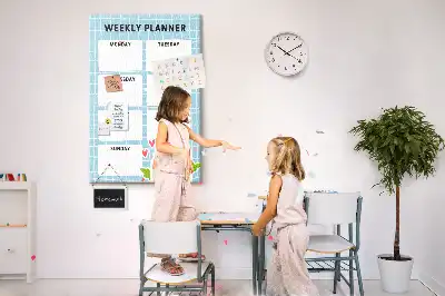 Korktafel Wochenplan