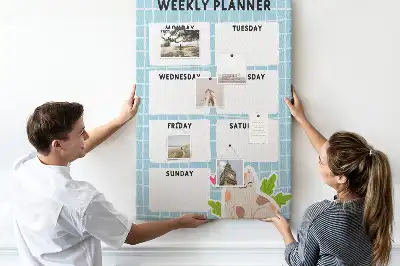 Korktafel Wochenplan