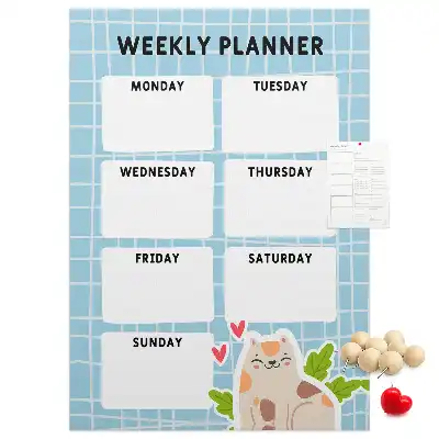 Korktafel Wochenplan