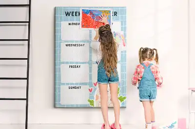 Korktafel Wochenplan