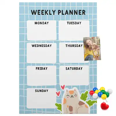 Korktafel Wochenplan