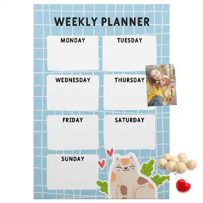 Korktafel Wochenplan