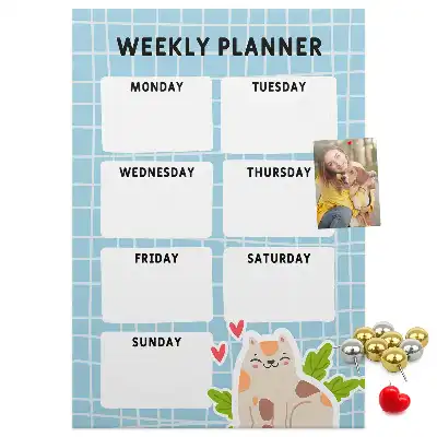 Korktafel Wochenplan