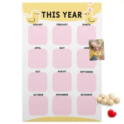 Pinnwand Kork Jahreskalender