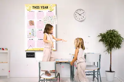 Pinnwand Kork Jahreskalender