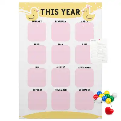 Pinnwand Kork Jahreskalender