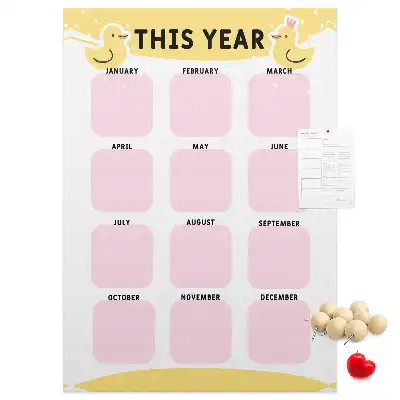 Pinnwand Kork Jahreskalender
