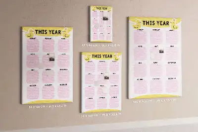 Pinnwand Kork Jahreskalender