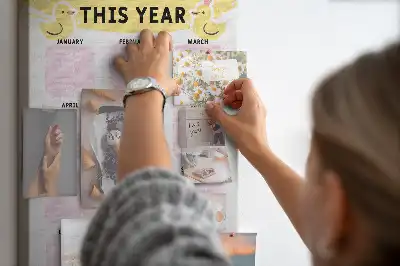 Pinnwand Kork Jahreskalender