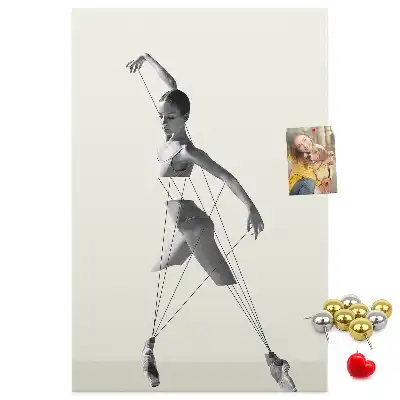 Pinnwand Kork Ballerina