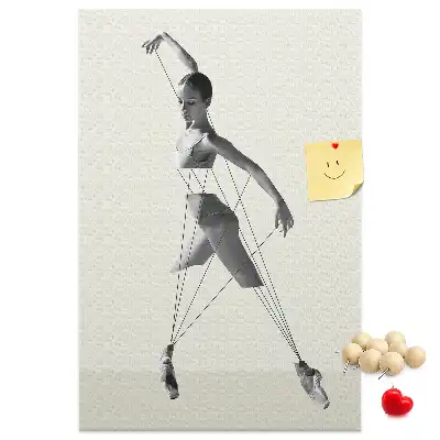 Pinnwand Kork Ballerina
