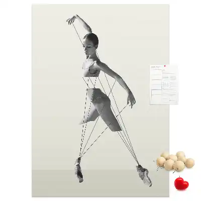 Pinnwand Kork Ballerina