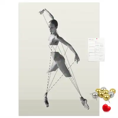 Pinnwand Kork Ballerina