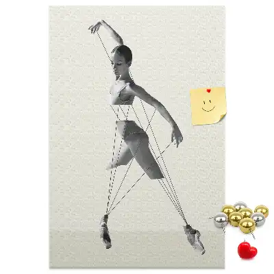Pinnwand Kork Ballerina