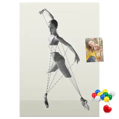 Pinnwand Kork Ballerina