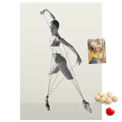 Pinnwand Kork Ballerina
