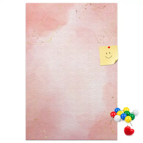 Korktafel Rosa Marmor