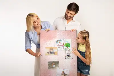 Korktafel Rosa Marmor