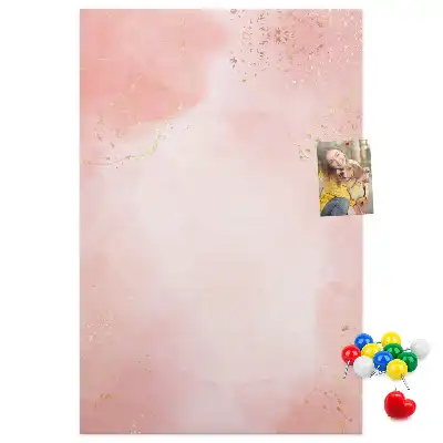 Korktafel Rosa Marmor