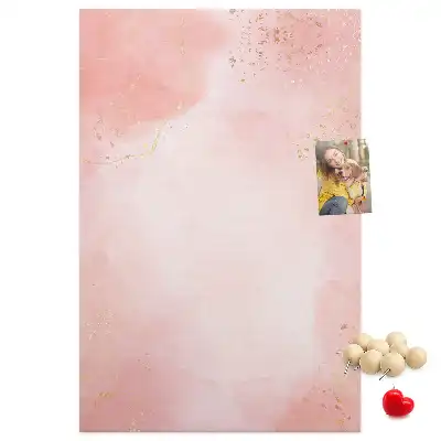 Korktafel Rosa Marmor
