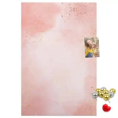Korktafel Rosa Marmor