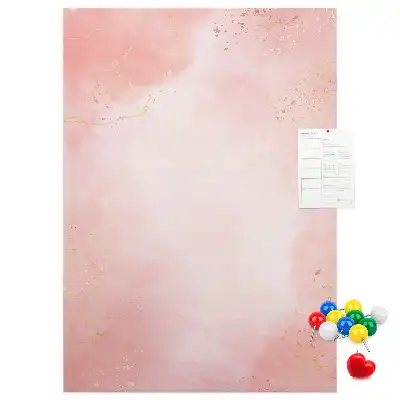 Korktafel Rosa Marmor